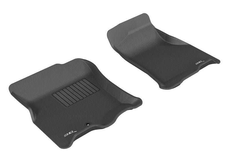 Tapis de sol 3D MAXpider 2007-2010 Ford/Lincoln Expedition/Navigator Kagu 1ère rangée - Noir