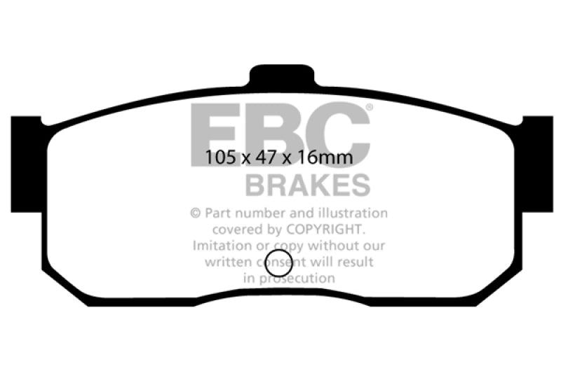 EBC 91-97 Infiniti G20 2.0 Greenstuff Rear Brake Pads