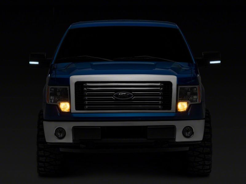 Clignotant de rétroviseur à LED blanc Raxiom 09-14 Ford F-150 Axial Series - Transparent