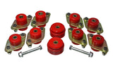 Ensemble de supports de carrosserie avec matériel pour Jeep Wrangler JL 18-20 Energy Suspension - Rouge