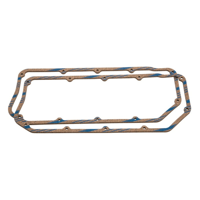 Joints Edelbrock pour couvercles de soupape Chrysler 426-572 Hemi Gen II Blue Stripe Cork/Rubber Set