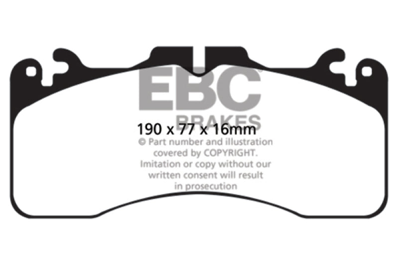 Plaquettes de frein avant EBC 09+ Lexus LS460 4.6 Sport Yellowstuff