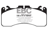 Plaquettes de frein avant EBC 09+ Lexus LS460 4.6 Sport Yellowstuff