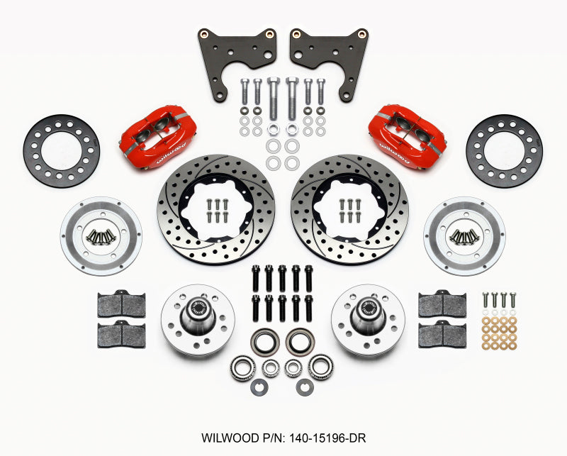 Kit avant Wilwood Forged Dynalite 11,00 pouces Dril Red 65-72 CDP C Corps - Tambour