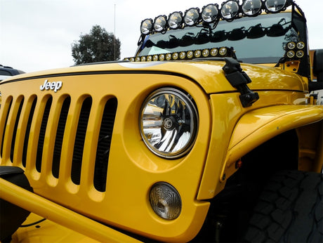 Phare à DEL Gravity DOT de 7 po pour Jeep JK 07-18 de KC HiLiTES (pas pour Rubicon/Sahara) (système de paire)