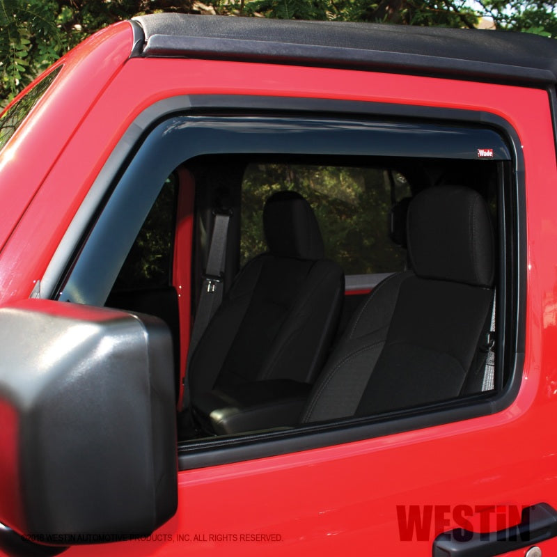 Déflecteur d'air Westin 2018-2019 Jeep Wrangler JL Wade 2 pièces - Fumé
