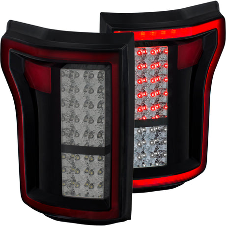 Feux arrière à LED ANZO 2015-2016 Ford F-150 Rouge/Fumée