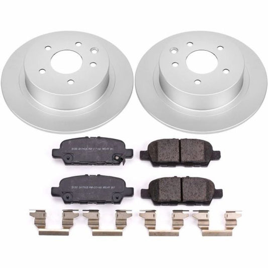 Power Stop 2019 Nissan Sentra Rear Z17 Evolution Geomet Coated Brake Kit