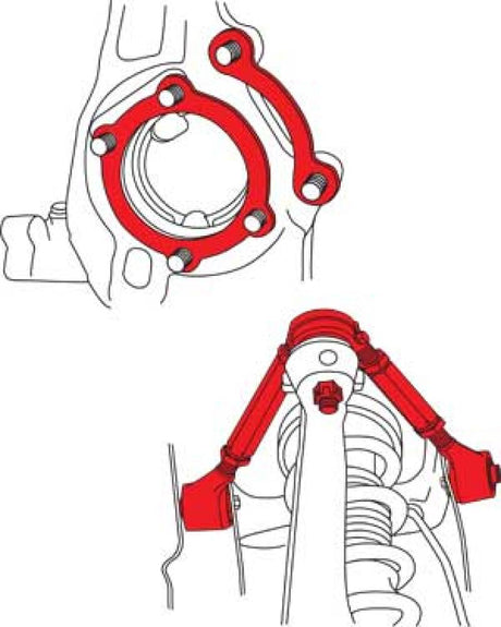 Bras de suspension avant réglables SPC Performance 03-08 Nissan 350Z/03-07 Infiniti G35