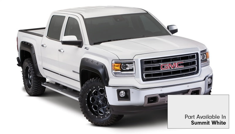 Élargisseurs de poche Bushwacker 19-21 Chevrolet Silverado 1500, 4 pièces - Blanc sommet