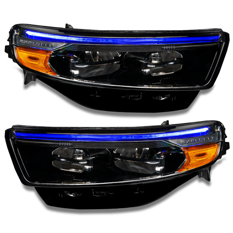 Oracle 20-22 Ford Explorer Dynamic RGB Headlight DRL Kit - ColorSHIFT - w/ RF Cntrl