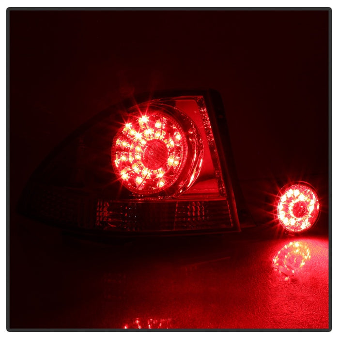 Feux arrière à LED Spyder 01-03 Lexus IS300 - Rouge transparent ALT-YD-LIS300-LED-SET-RC