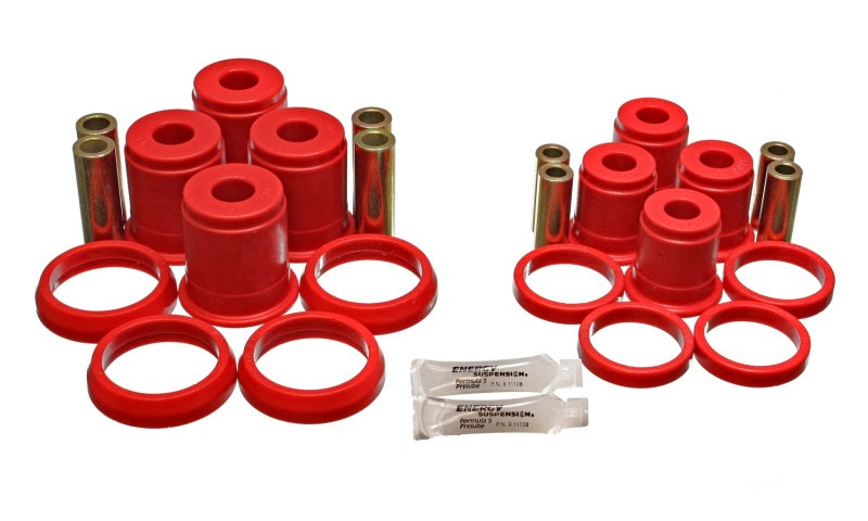 Bagues de bras de suspension arrière rouges pour Jeep Grand Cherokee 93-98 Energy Suspension - Doit réutiliser la coque extérieure OEM