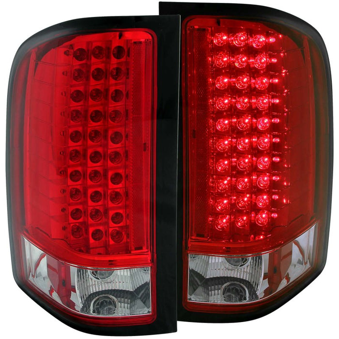 Feux arrière à LED ANZO 2007-2013 Chevrolet Silverado 1500 Rouge/Clair