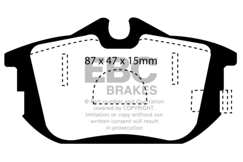 Plaquettes de frein arrière Greenstuff EBC 99-04 Volvo S40 1.9 Turbo T4 (200 ch)