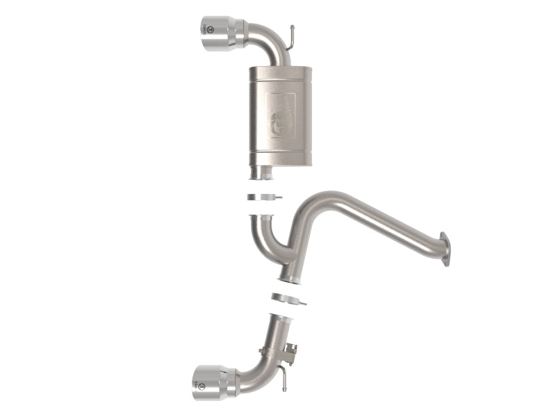 aFe 22-23 Hyundai Kona N L4 2.0L (t) Takeda 3in 304 SS Système d'échappement arrière avec embouts polis