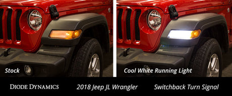 Kit de clignotants Diode Dynamics JL Wrangler Switchback avec résistances
