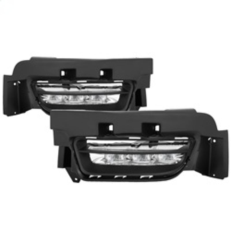 Feux antibrouillard à LED OEM Spyder Dodge Charger 2015-2016 avec interrupteur universel - Transparent FL-DCH2015-LED-C