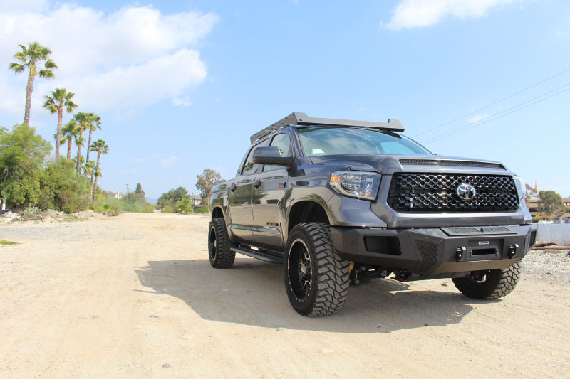 Barres de toit à profil bas Go Rhino 19-21 pour Toyota Tundra CrewMax Ceros - Tex. Blk