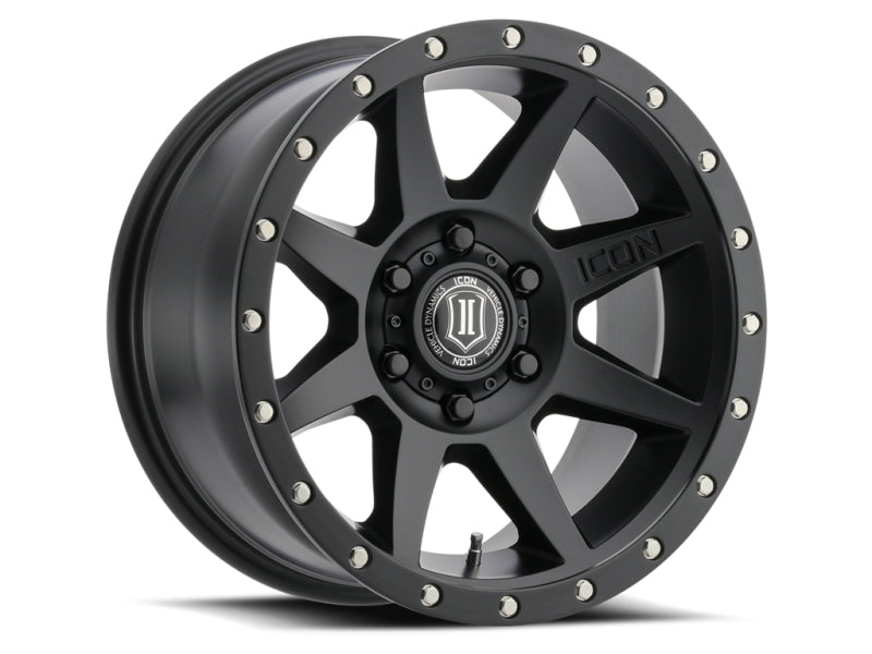 ICON Rebound Pro 17x8.5 6x135 6mm Offset 5in BS 87.1mm Bore Satin Black Wheel