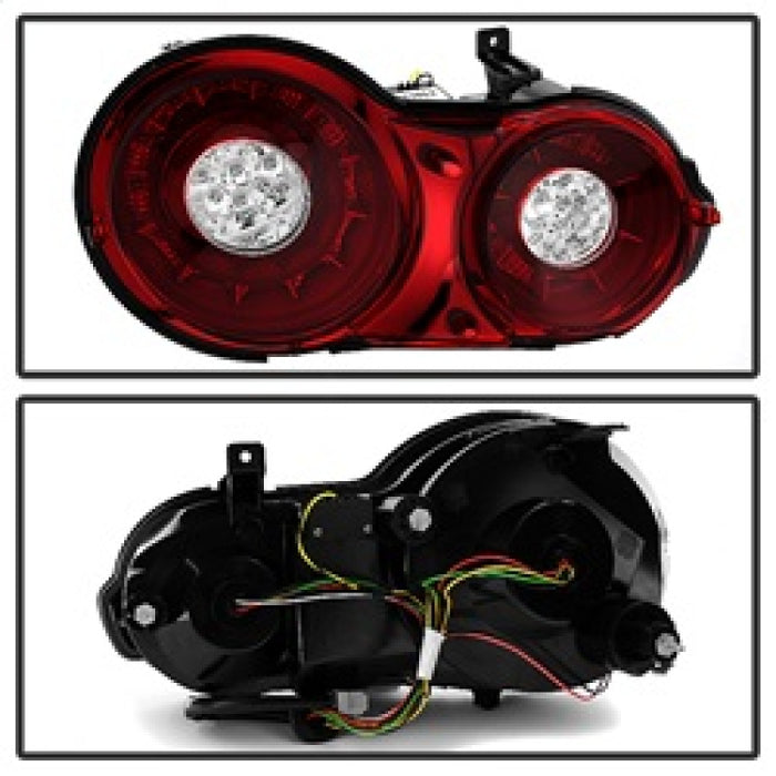 Feux arrière à LED Spyder 09-15 Nissan GTR Rouge Transparent ALT-YD-NGTR09-LED-RC