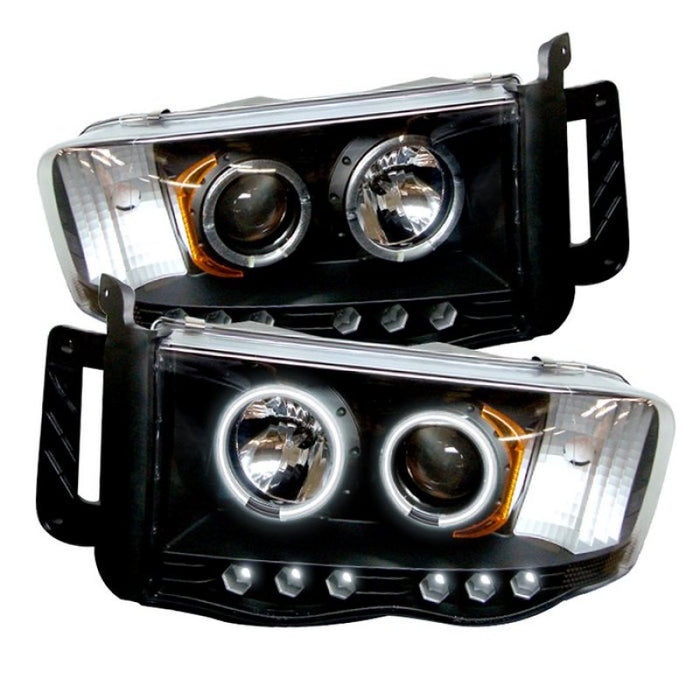 Spyder Dodge Ram 1500 02-05 03-05 Projector Headlights CCFL Halo LED Blk PRO-YD-DR02-CCFL-BK