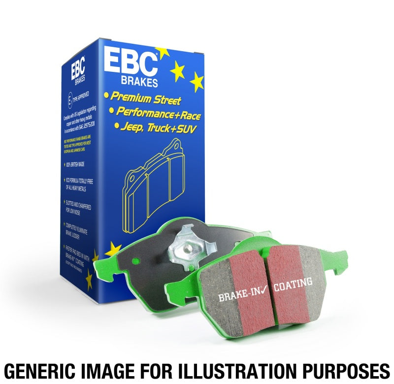 EBC 13+ Fiat 500L 1.4 Turbo Greenstuff Front Brake Pads