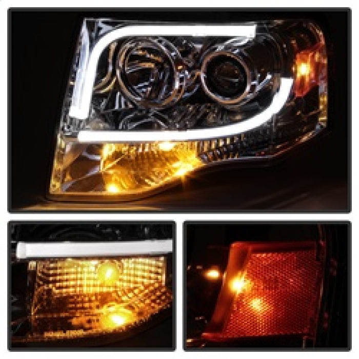 Phares de projecteur Spyder Ford Expedition 07-13 Tube lumineux DRL Chrm PRO-YD-FE07-LTDRL-C