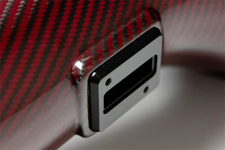 Prise d'air en fibre de carbone rouge pour Chevrolet Corvette C7 6,2 L V8 Corsa 14-19 (ne convient pas aux Z06/ZR1)