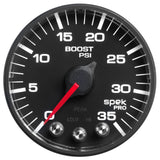 Kit de jauge diesel Autometer pour montant A avec haut-parleur 01-07 GM Boost/EGT 60 psi/2000 degrés F Noir Spek-Pro