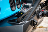 Support de treuil de pare-chocs avant ICON 07-18 Jeep Wrangler JK Pro Series avec barre/onglets
