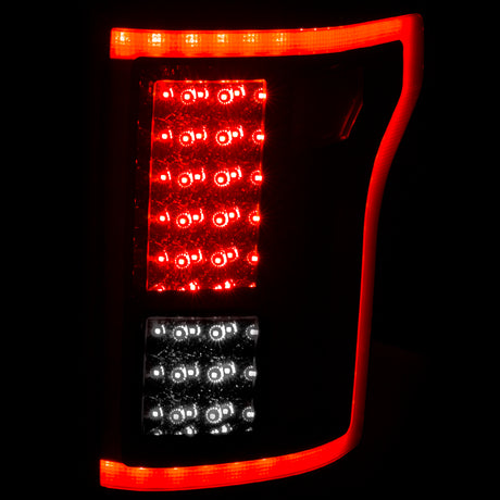 Feux arrière à LED ANZO 2015-2016 Ford F-150 Rouge/Fumée