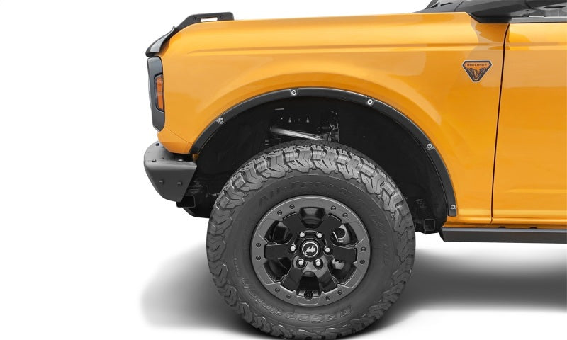 Kit de suppression de garde-boue Bushwacker 21-22 Ford Bronco Trail Armor