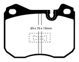 Plaquettes de frein avant EBC 79-88 Porsche 924 2.0 Turbo Redstuff