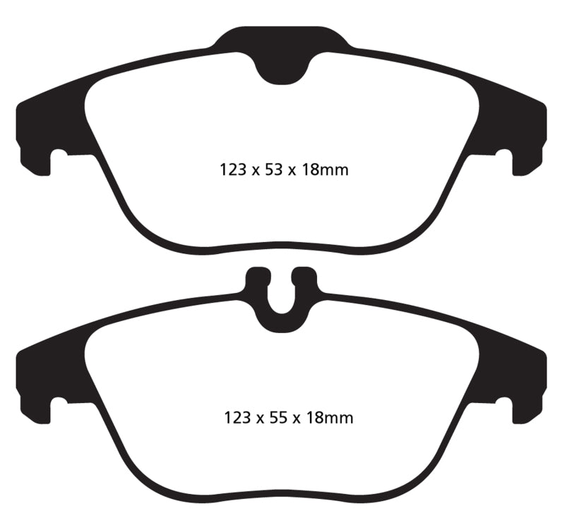 EBC 13-16 Mercedes-Benz GLK250 2.1 Twin TD Redstuff Rear Brake Pads