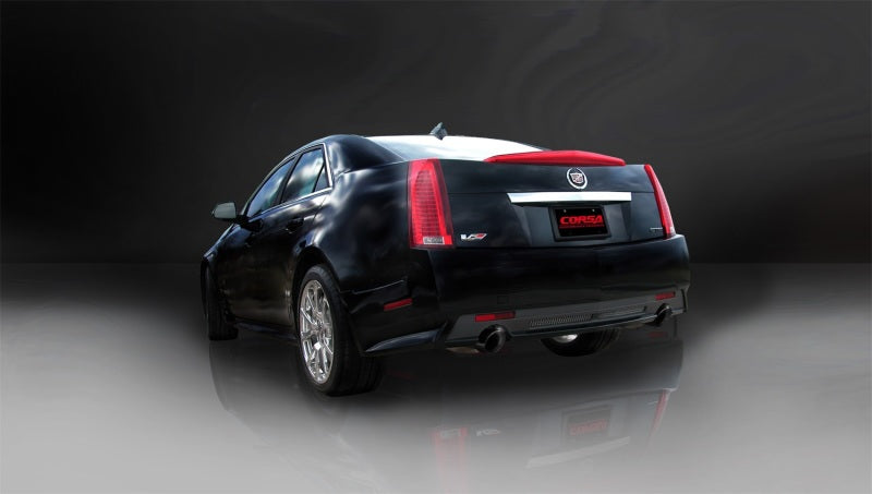 Corsa 09-13 Cadillac CTS Sedan V 6.2L V8 Échappement arrière Touring noir