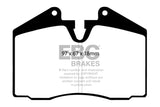 Plaquettes de frein avant EBC 89-95 Ferrari 348 3.4 Bluestuff