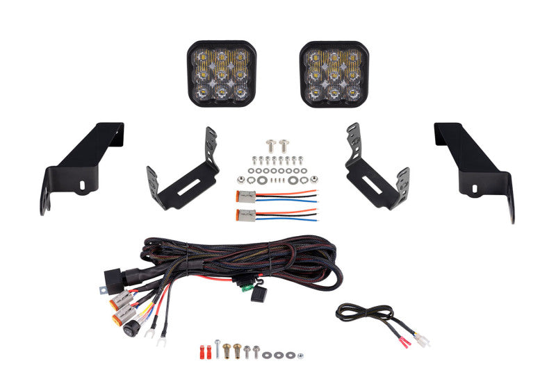 Kit de barre lumineuse pour pare-chocs Diode Dynamics Jeep JL SS5 CrossLink Pro Driving