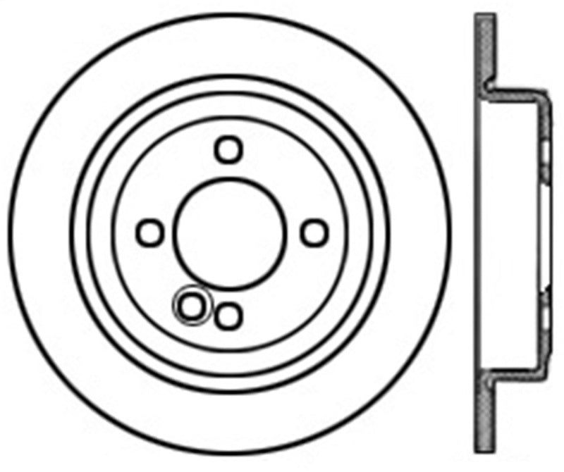 Rotor arrière gauche fendu et percé StopTech 07-09 Mini Cooper/Cooper S