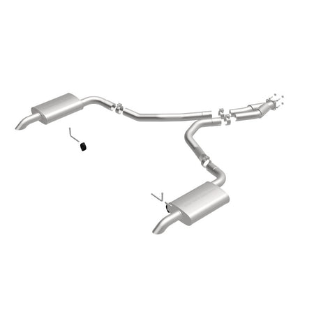 Échappement Cat-Back perforé en acier inoxydable à double sortie arrière pour moteur Chevy Corvette V8 5,7 L MagnaFlow 75-79