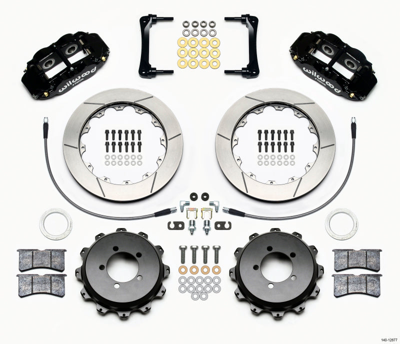 Kit de garde-boue arrière Wilwood Narrow Superlite 4R 12,88 po Subaru WRX 2008-2012 avec lignes