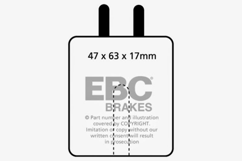 Plaquettes de frein avant EBC 59-65 Aston Martin DB4 3.7 Vantage Greenstuff