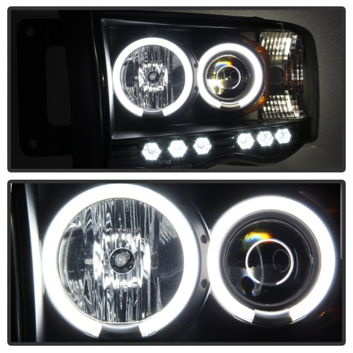 Phares de projecteur Spyder Dodge Ram 1500 02-05 03-05 CCFL Halo LED Blk Smke PRO-YD-DR02-CCFL-BSM