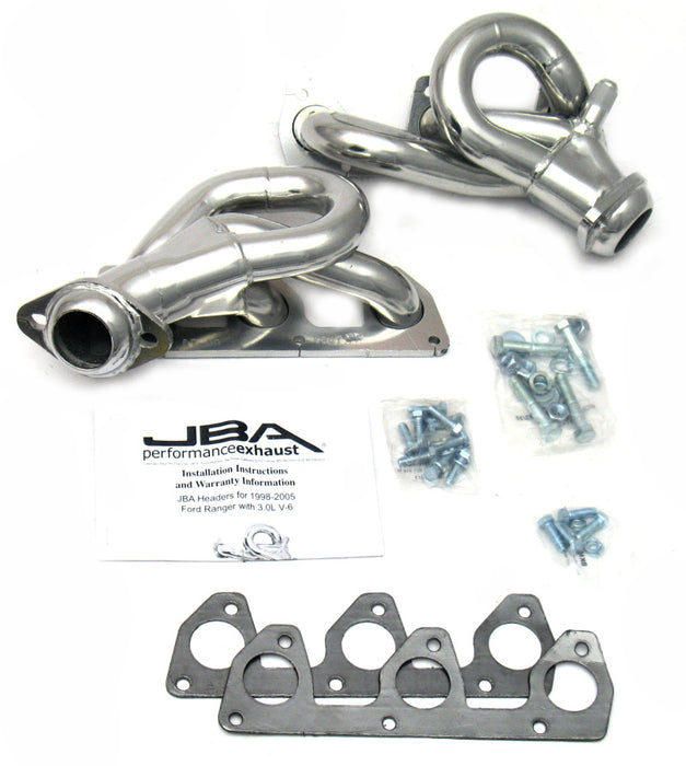 JBA 98-01 Ford Ranger 3.0L V6 avec collecteur Cat4Ward primaire EGR 1-1/2 po Silver Ctd