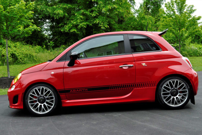 Rally Armor 2012-18 Fiat 500 (Pop/Sport/Lounge/Abarth) Garde-boue rouge avec logo blanc