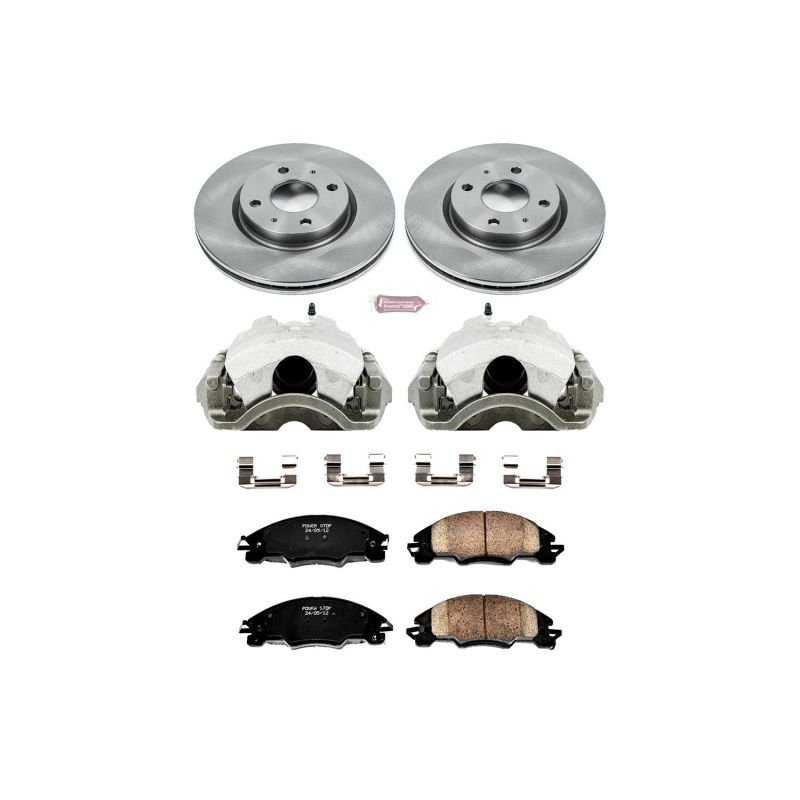 Kit de freins avant Power Stop Autospecialty avec étriers pour Ford Focus 08-11