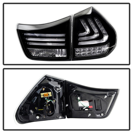 Feux arrière à LED Spyder Lexus RX330/RX350 04-09 Noir ALT-YD-LRX04-LED-BK