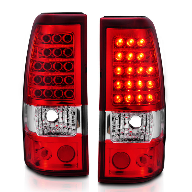 Feux arrière à LED ANZO 2003-2006 Chevrolet Silverado 1500 Rouge/Clair