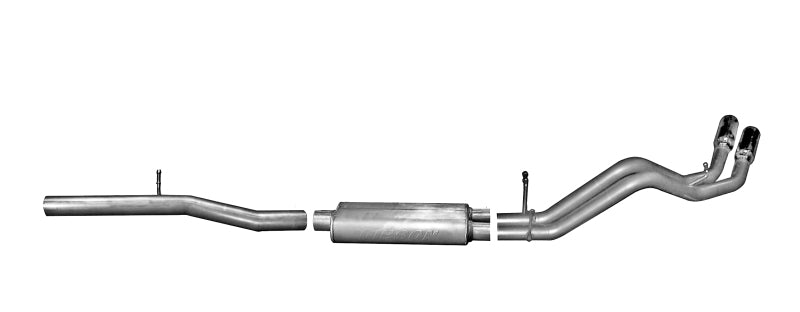 Échappement sport double Cat-Back de 3,5 po/2,25 po pour Cadillac Escalade de base Gibson 15-19 - Acier inoxydable