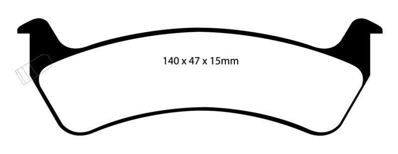 EBC 92-94 Jeep Grand Cherokee 4.0 Yellowstuff Rear Brake Pads